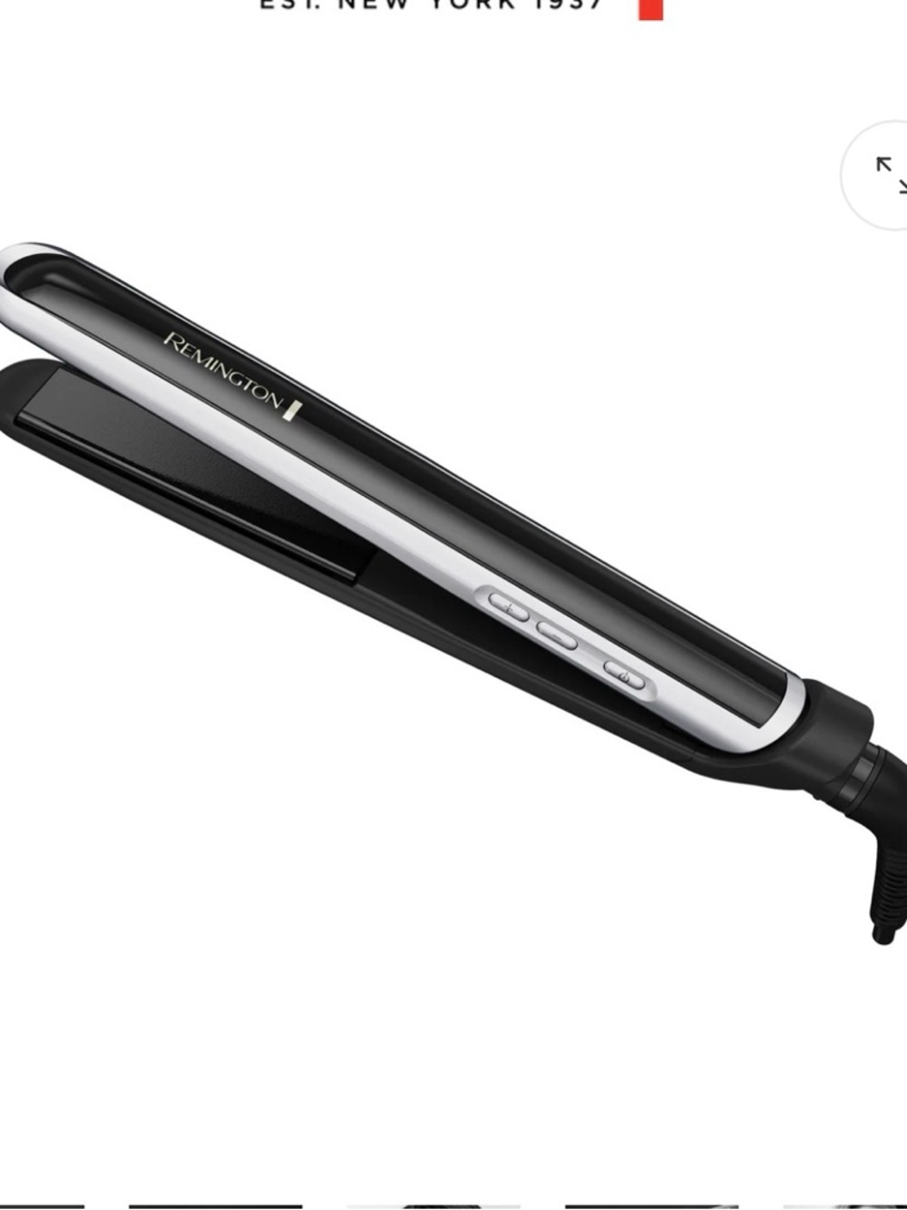 Remington Black & Silver Digital Ceramic Flat Iron